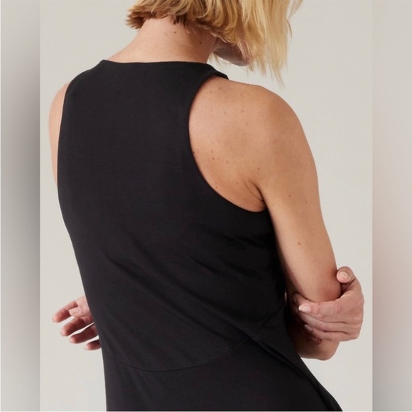 Super Soft Athleta Santorini Thera UPF Modal Dress Black Size Small - Picture 4 of 12